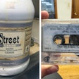 Stephen Gunneson of Branford, Conn.-based Gunneson Flooring Company shared these two artifacts from the early days of water-based coatings: a vintage gallon of Basic Coatings Street Shoe water-based finish found at a customer’s home, and a casette tape of a seminar on “Water Based Floors” from 1995.