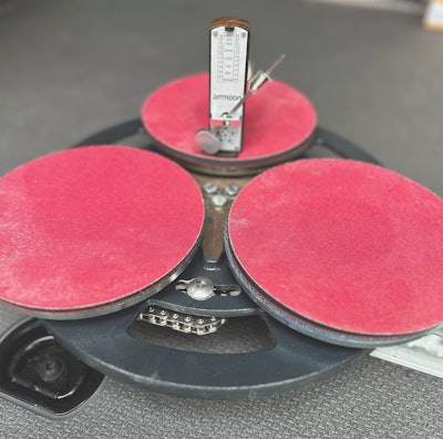 I’ve found that people have a hard time knowing the correct pace to use when planetary sanding, so I started using a metronome.