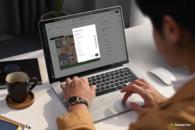 Houzz Pro 3D Floor Planner allows designers to create multi-floor home plans with a single 3D floor plan.