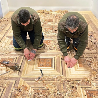 Emilio Manzano, his wife and their son designed a pattern that highlighted his family and their roots.