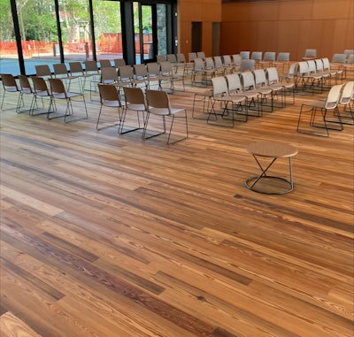 Finished reclaimed floors at the University of Virginia.