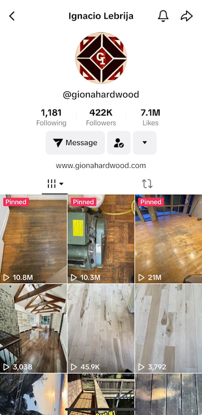Giona Hardwood Floors on TikTok @gionahardwood.