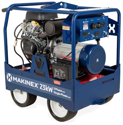 Makinex's 23,000-Watt Dual Phase Generator.