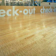 This maple floor designed by artist Ann Hamilton rests in the Evelyn W. Foster Learning Center at the Seattle Central Library.