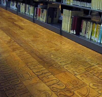 At just a few years old, this floor bears the patina of a highly textured floor.