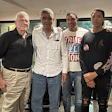 Pictured in this 2022 photo are, left to right, Howard Brickman, Lionel Taylor, Damon Taylor (son), Damon Taylor (grandson).