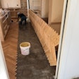 I’ve found that panelizing sections of herringbone with face tape makes installation faster and less error-prone.