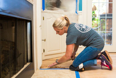 Hall left corporate America at age 40 to begin a career sanding and finishing floors.