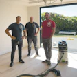 I make a conscious effort to create a work experience for my employees that is drastically different from the one I started in. That’s me on the left with my employees Kevin Huff in black and Dale Merriam in red.