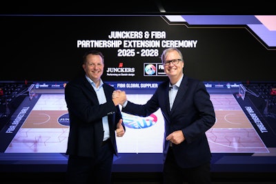 Junckers extended its contract with the International Basketball Federation.