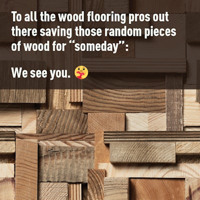 To All Wf Pros Saving Wood