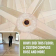 How I Did This Floor Compass Rose