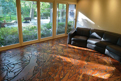 About 600 square feet of this mesquite burl product is available for sale.