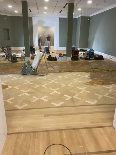 Swope Art Museum Wood Floor Sanding