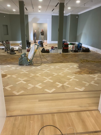 Swope Art Museum Wood Floor Sanding