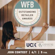 Wood flooring professional reviewing surface samples for WFB Retailer Awards