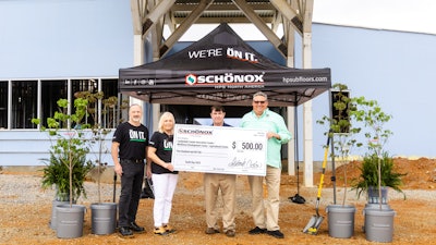 Schönox donates dogwood trees to new vocational training school for Earth Day.