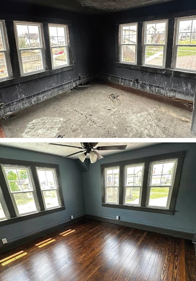 Hardwood Renovations Fire Job Vert