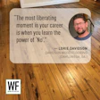 Wood flooring quote by Lorie Davidson with WF Business logo