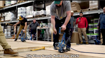 City Floor Supply Fastest Nailer Day 2025