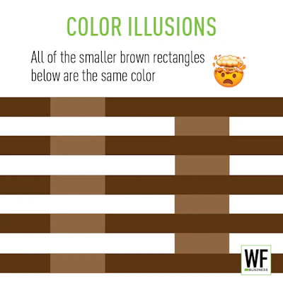 Color Illusions Brown Rectangles