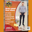 Spirit Halloween costume package featuring professional man and small dogs