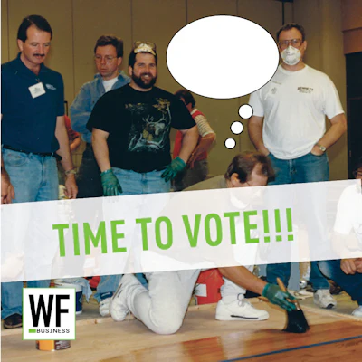 Time To Vote Brushing Guy