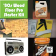 Nostalgic '80s collage with wood flooring, boombox, phone, and Pacific Strong product