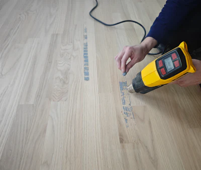 Duct Tape Residue On A Wood Floor
