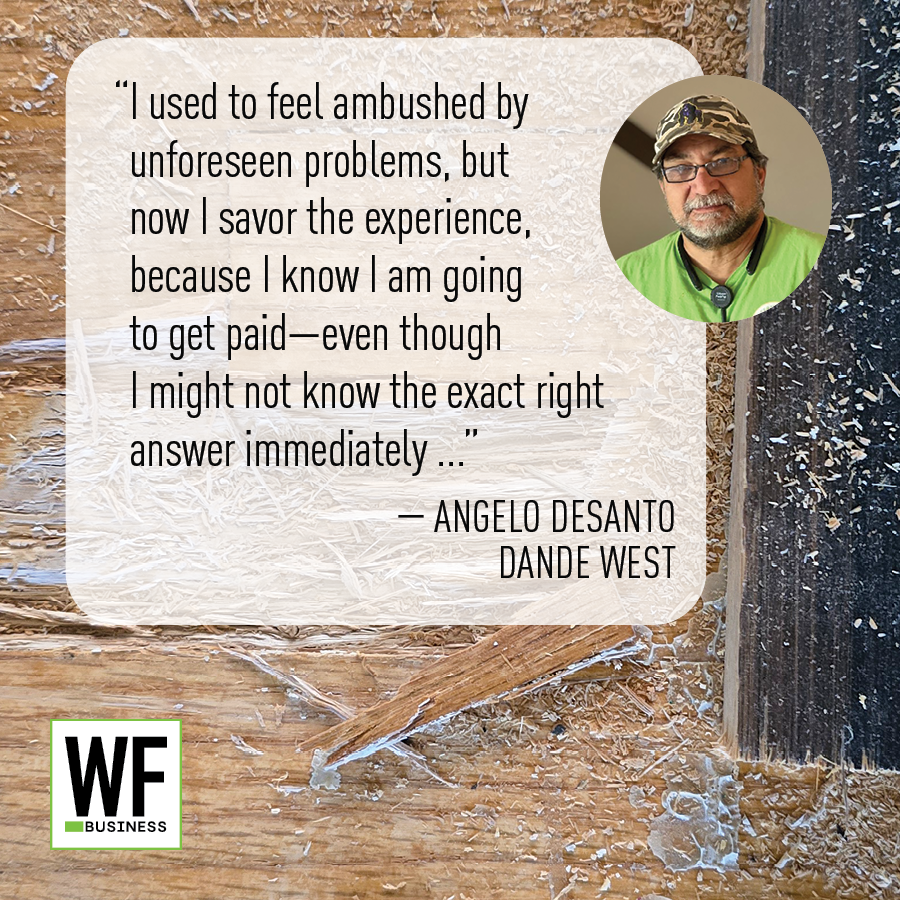 Angelo DeSanto Dande West testimonial quote about overcoming unforeseen business problems with WE Business