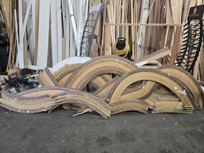 Ragalie soon found that he needed to decrease the width and number of strips he was bending at once.