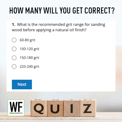Quiz Natural Oil Finishes