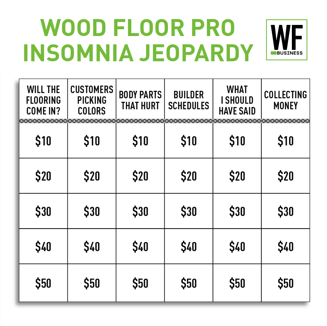 Insomnia Jeopardy