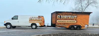 When Rankin upgraded his van and trailer, he decked out the rig in a professionally designed wrap.
