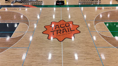 Kids now enjoy picking their favorite court to play on at Rocky Top Sports World—whether it be the SkyBridge court, the Flapjack's court or the Taco court.