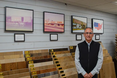 A family-owned business for three generations, Panel Town & Floors in Columbus, Ohio, is now run by Homdi (pictured) and Karen Soliman.