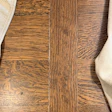 White lines along board edges are one common result from not waiting long enough for stain to dry before coating.
