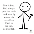 Be Like Bob Tools In Van