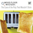 Wood floor mystery article header with toasted bread and toaster, featuring WF Business logo