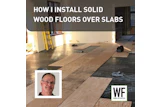 The single-layer plywood subfloor creates less of a height difference and saves money on adhesive.