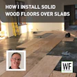 The single-layer plywood subfloor creates less of a height difference and saves money on adhesive.