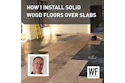 The single-layer plywood subfloor creates less of a height difference and saves money on adhesive.