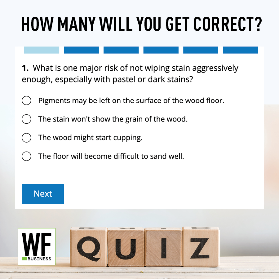Quiz Stain Dry