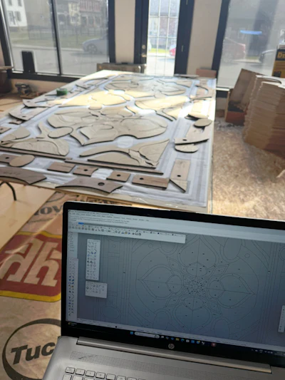Vivash learned the importance of labeling each piece of a complex design the hard way.