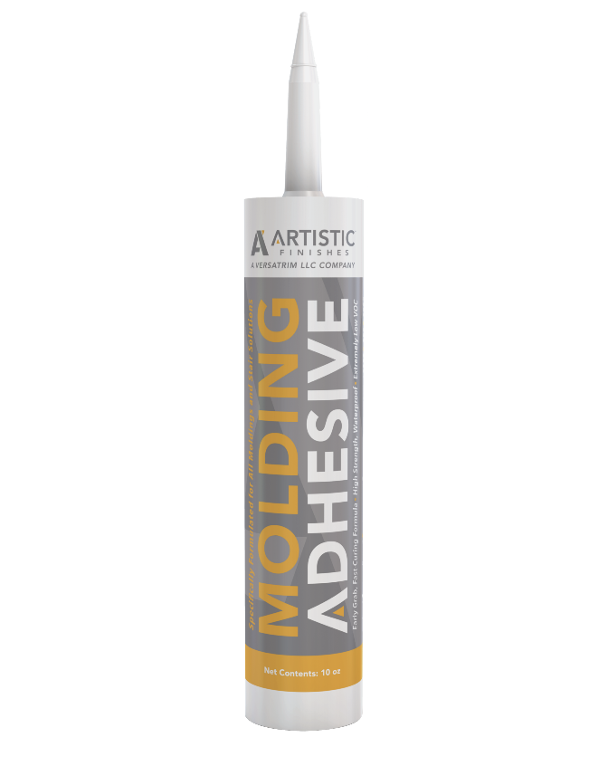 Artistic Finishes Molding Adhesive 10 oz cartridge tube with gray and gold label