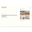 Wood Floor Business logo with green accent and Google Business Profile showcase featuring hardwood flooring samples